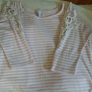 🧚‍♀️3/$15 Delia*s top striped top